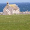 St Ninian's Kirk in a gale - Photo © Chris Billing
